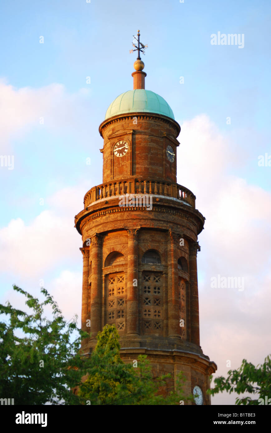 Die St.Mary Kirche Turm, Banbury, Oxfordshire, England, Vereinigtes Königreich Stockfoto