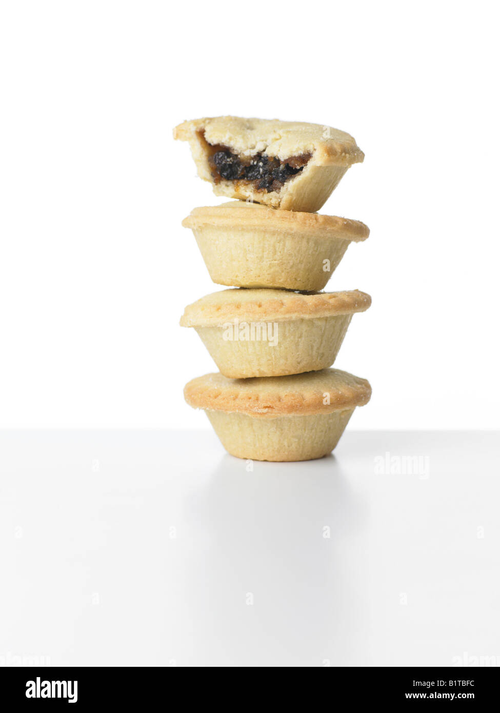 Haufen von Mince pies Stockfoto