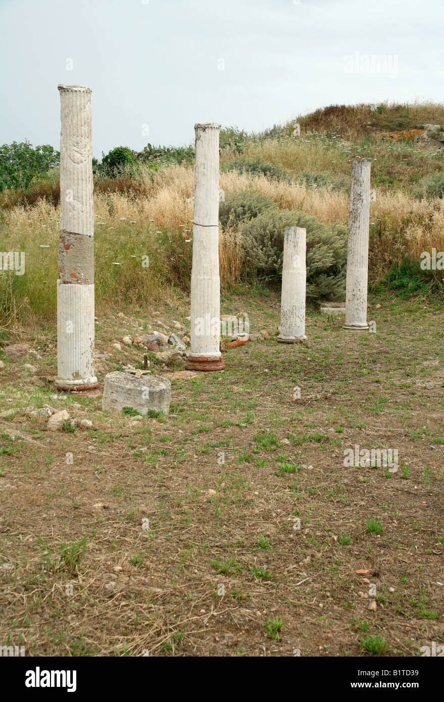 Römische Ruinen in Porto Torres, Sardinien Stockfoto