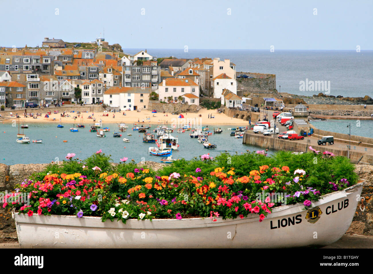 St Ives Cornwall Stadt am Meer und Urlaub resort England uk gb Stockfoto