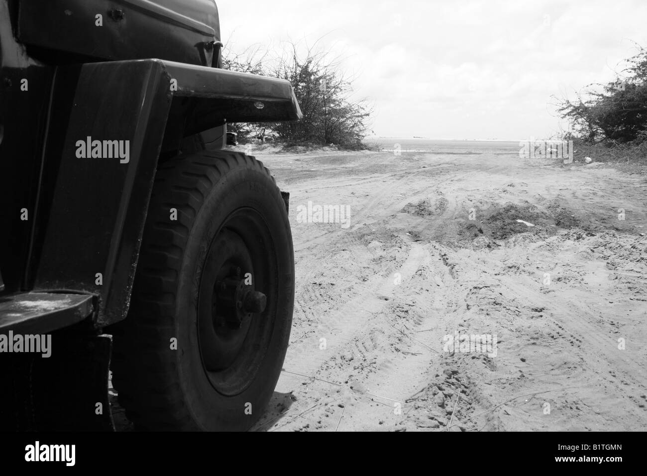 Jeep bereit zu gehen... Stockfoto