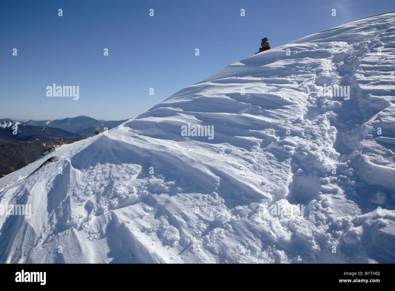 Appalachian Trail... Winterwandern Sie in den White Mountains New Hampshire USA Stockfoto