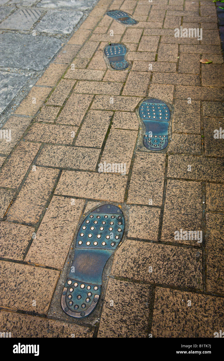 Spuren der mittelalterlichen Mauern Catchcold Turm Southampton Hampshire Stockfoto