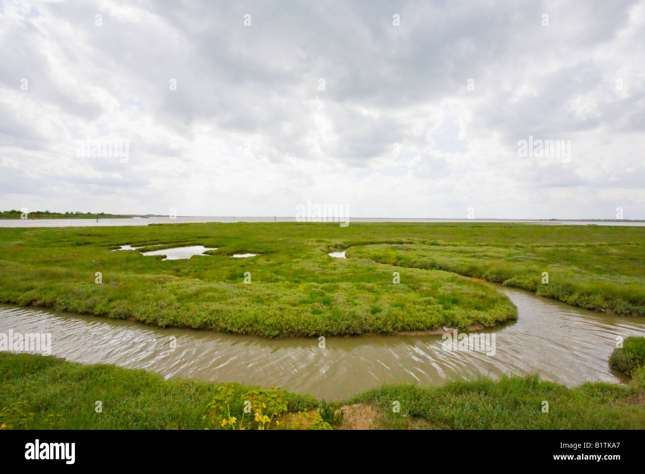 Breydon Wasser und dem Fluss Yare bei Great Yarmouth Norfolk England UK Stockfoto
