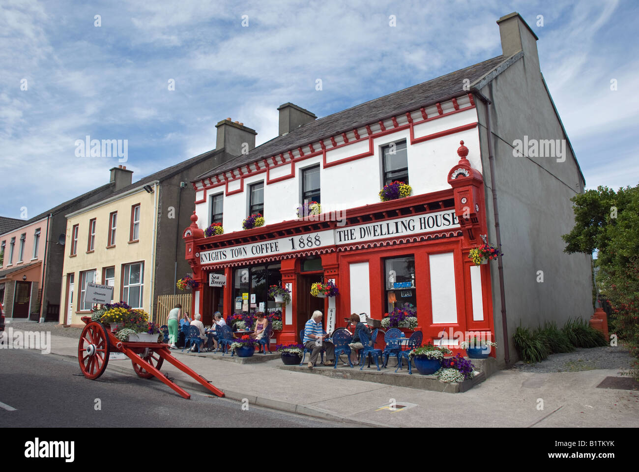 Das Wohnhaus, Knightstown, Valentia Island, Co Kerry, Irland. Stockfoto