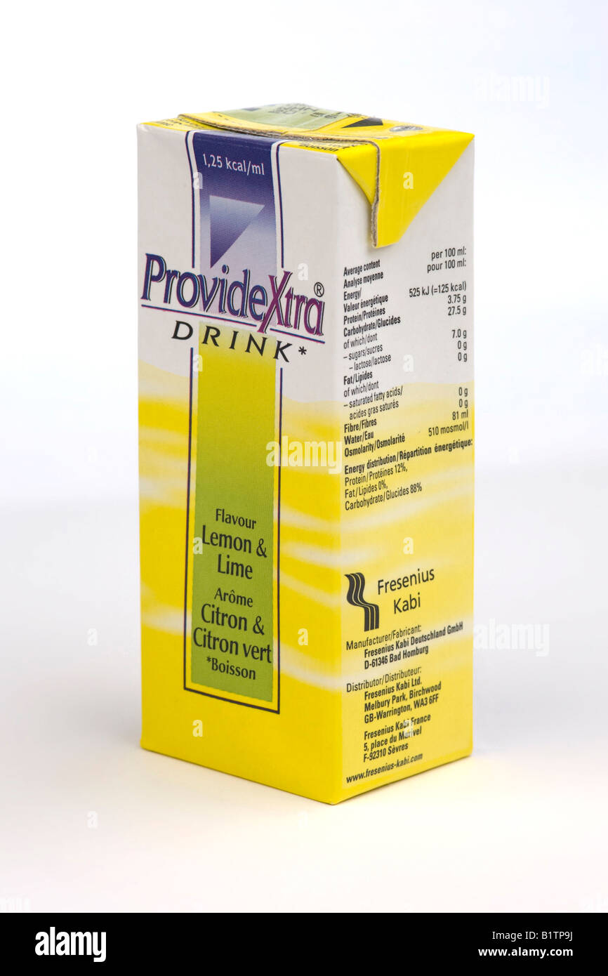 Bieten Sie Xtra Protein-Energy-Drink für den medizinischen Einsatz Stockfoto