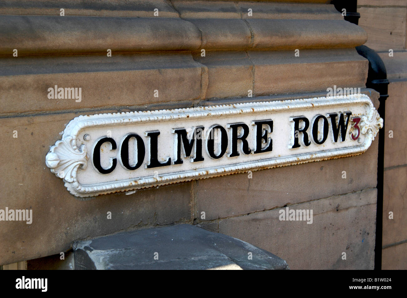 Colmore Reihe, Street melden Sie Möbel, Stadtzentrum, Birmingham, England, UK Stockfoto