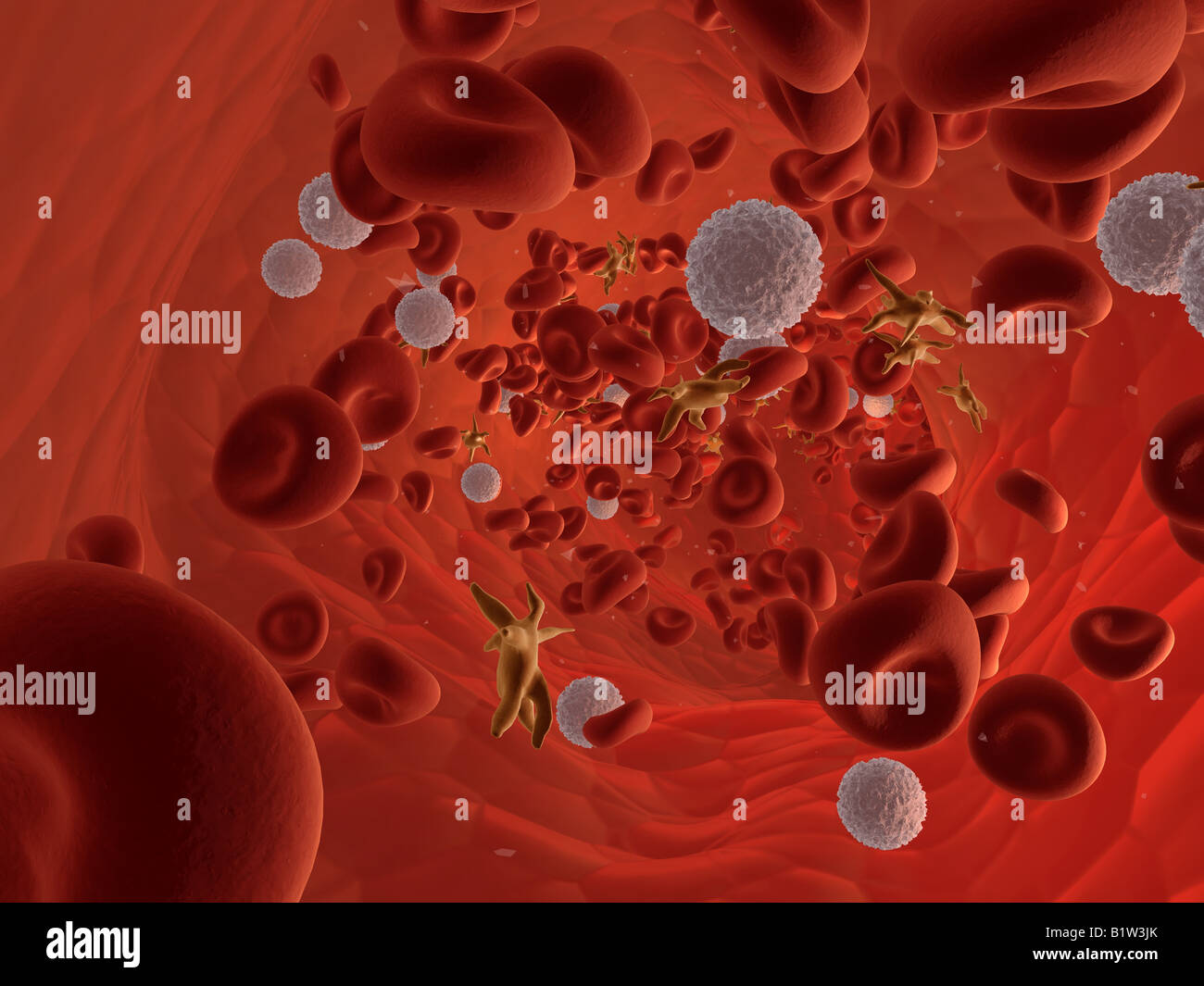 Streaming-Blut Stockfoto