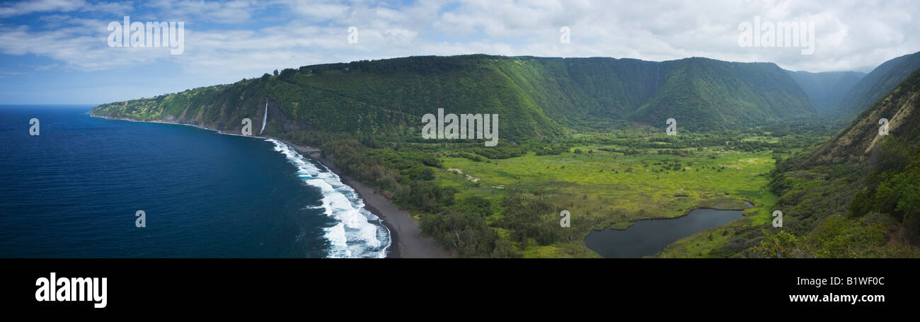 Waipi'o Tal der Big Island Hawaii USA Stockfoto