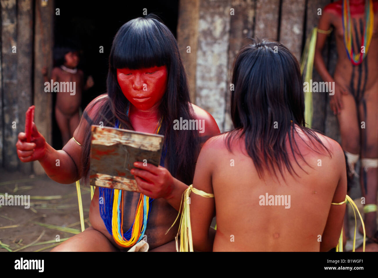 Brasilien Mato Grosso indigenen Park des Xingu Stockfoto