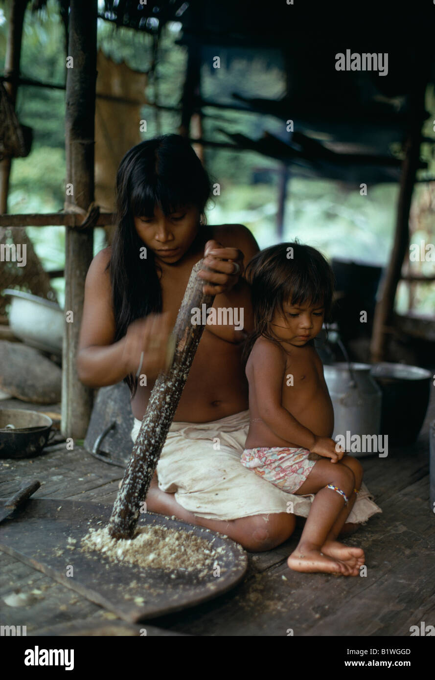 Kolumbien Choco Embera indigene Völker Stockfoto