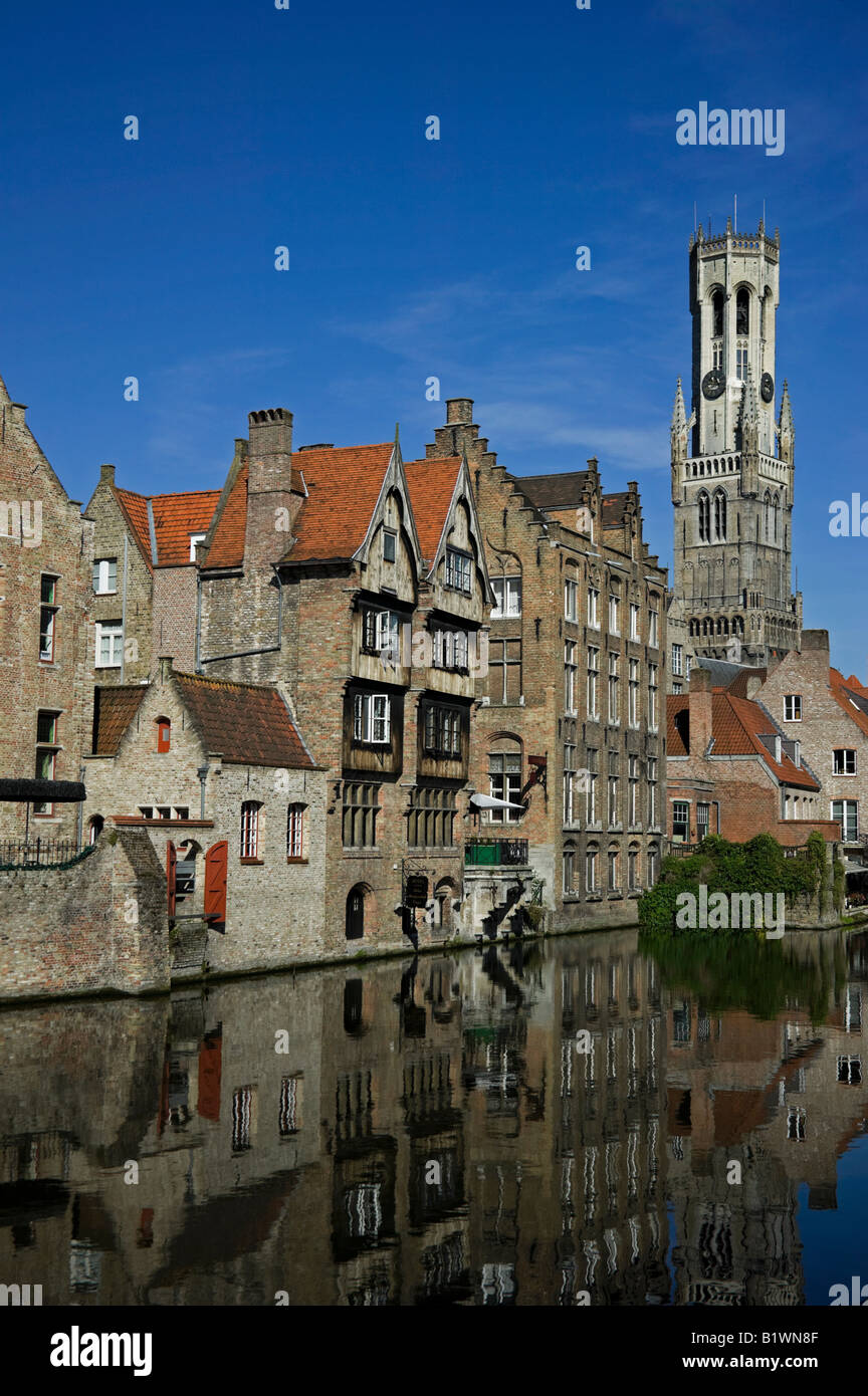Kanal Brügge, Flandern, Belgien Stockfoto