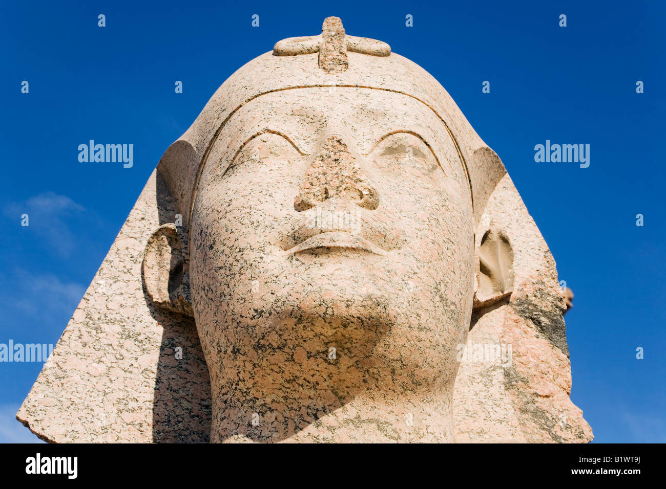 Alexandria Oktober Sphinx-Statue bei Pompey s Säule und das Serapeum Stockfoto