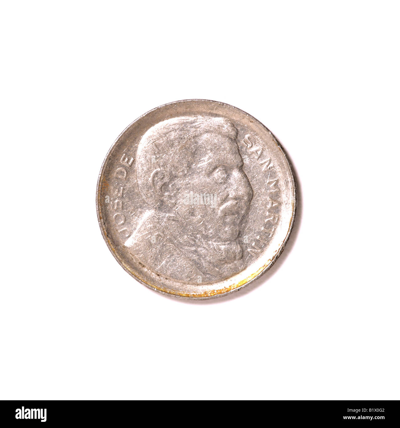 "Argentinischen Münze: 10 Cent Stockfoto