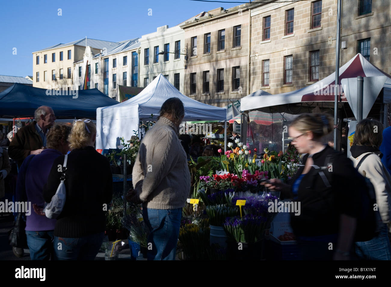 Salamanca Market, Hobart, Tasmanien, Australien Stockfoto