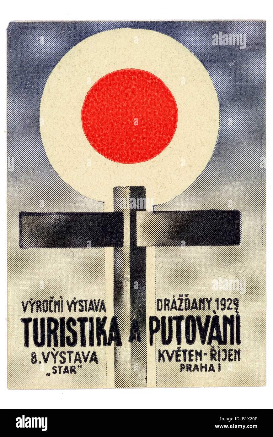 Turistika ein Putovani 1929, Praha / Prag Stockfoto