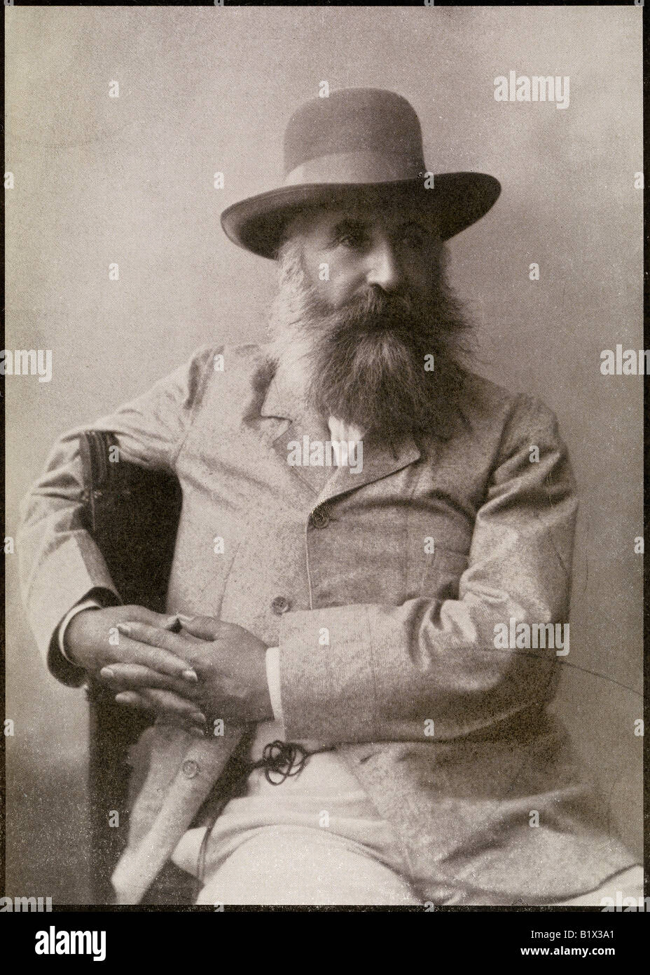 Graf Alphonse Charles de Toulouse Lautrec Monfa, 1838 - 1913. Vater von Henri De Toulouse-Lautrec Stockfoto