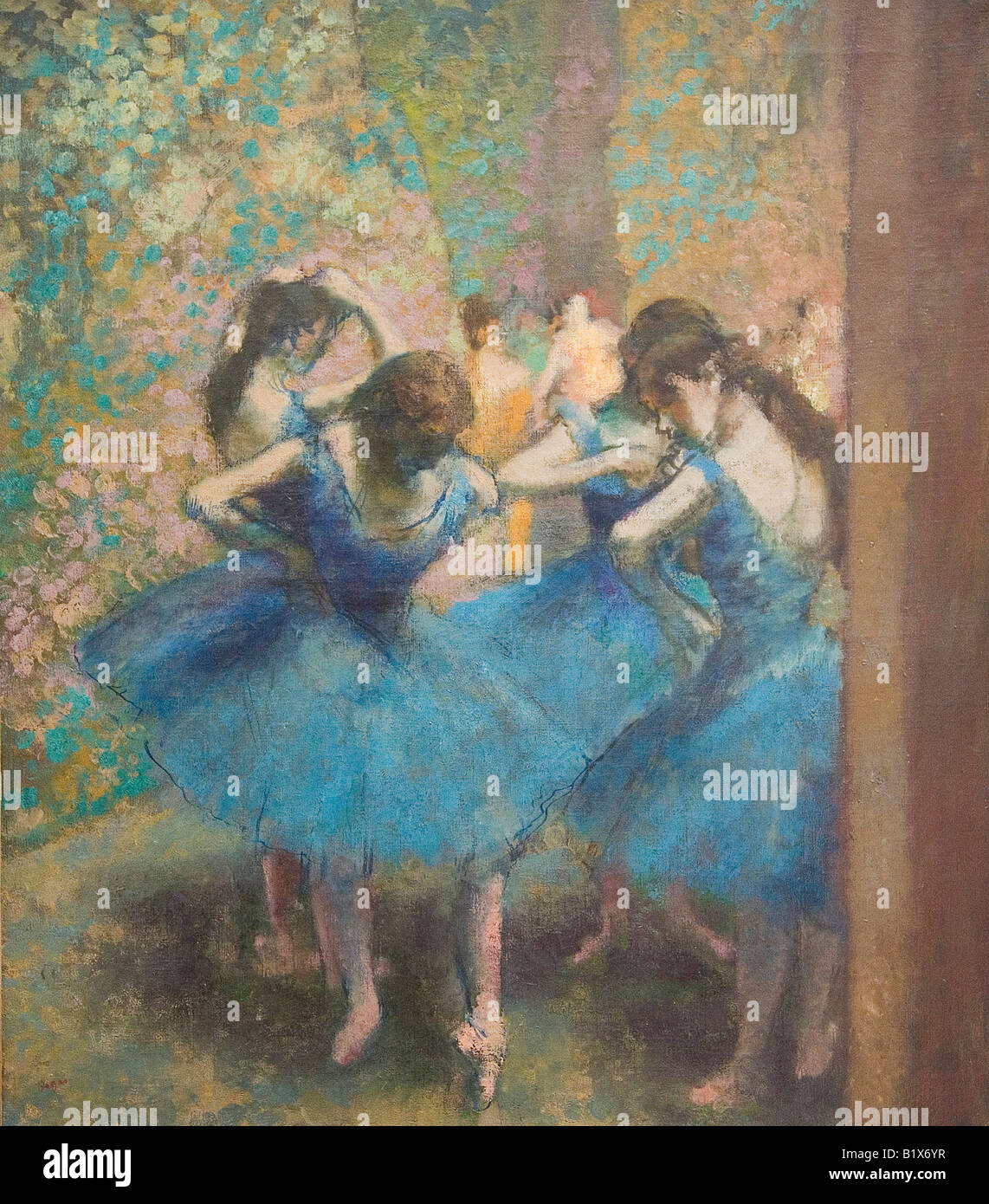 Tänzer in Blau, Edgar Degas 1890, Musée D'Orsay D Orsay Kunstgalerie und Museum Paris Frankreich Europa Stockfoto