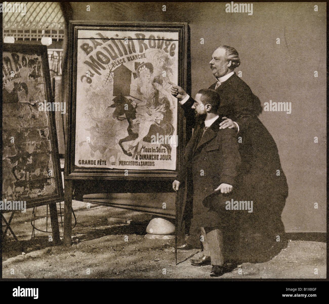 Lautrec mit Tremolada im Moulin Rouge um 1890 Stockfoto