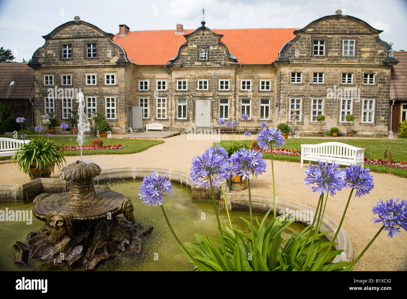 Blankenburg Schlossgärten, Deutschland, Harz Stockfotografie Alamy