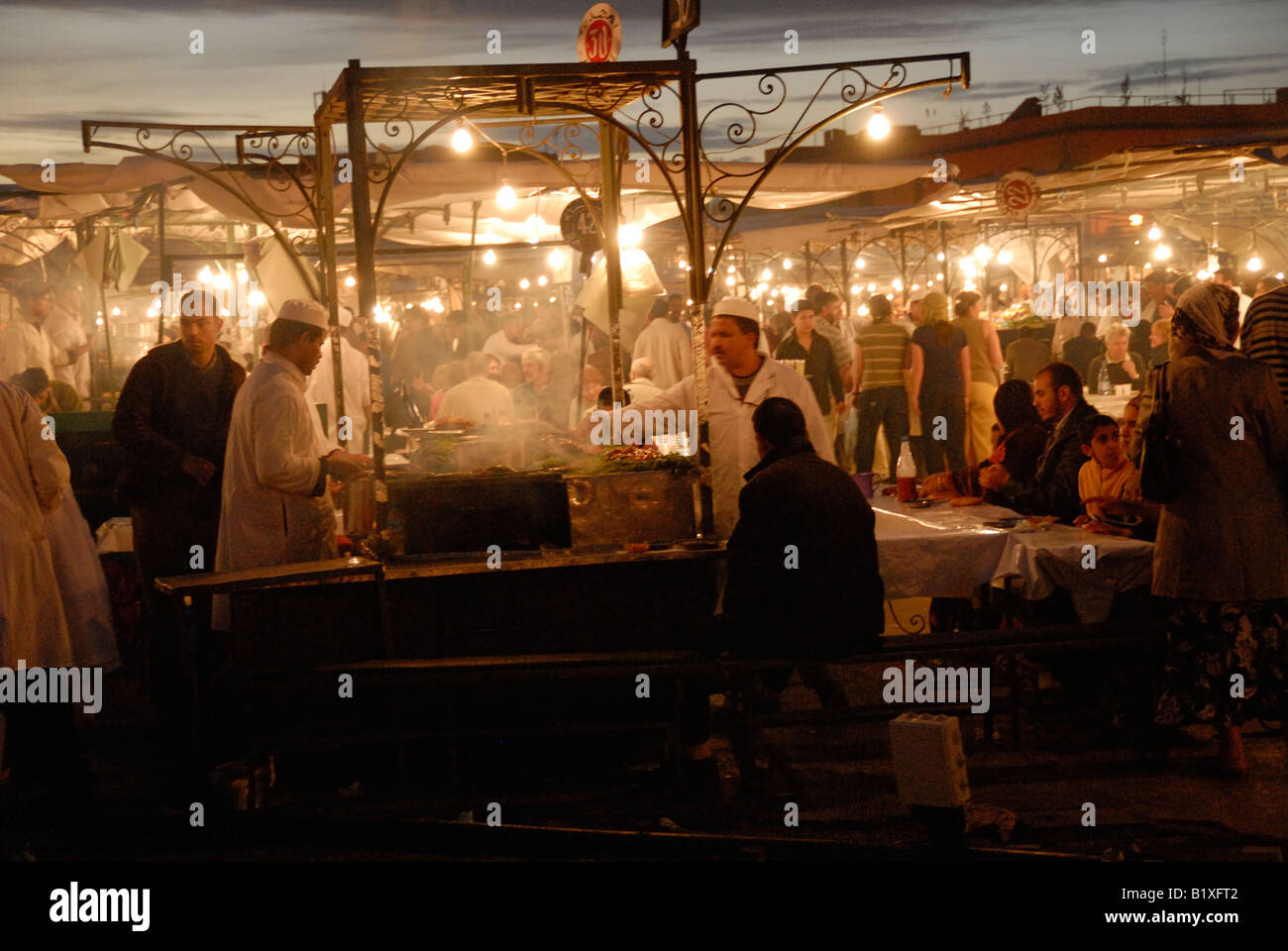 & Trubel, Djemaa el Fna Stockfoto