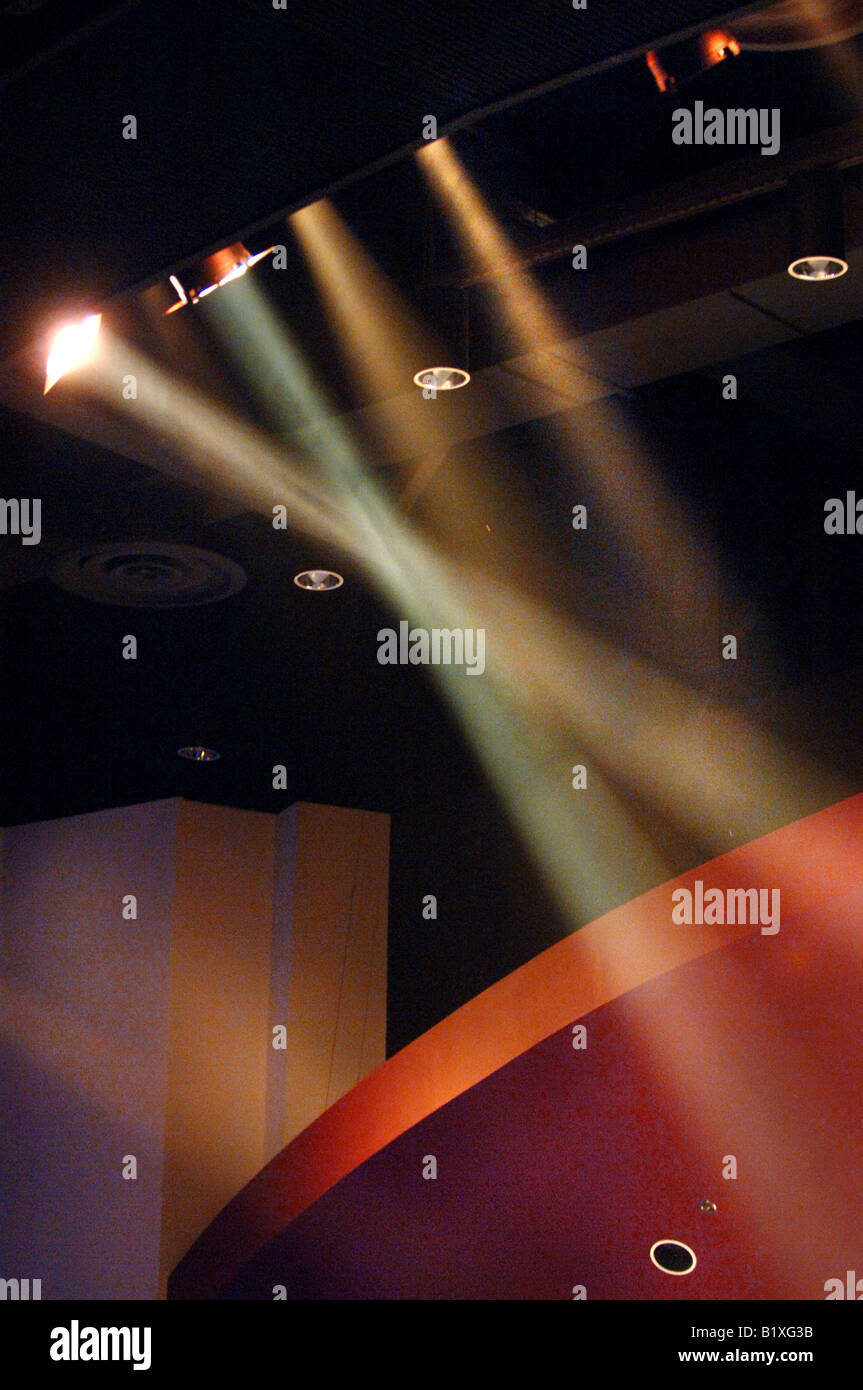 Beleuchtung für ein Theaterstück oder musical Stockfoto