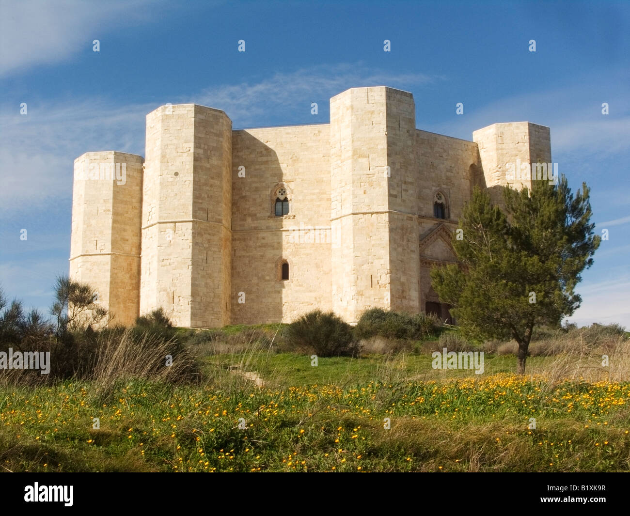 Castel del Monte schloss die Mount Andria Bari Apulien Apulien Süditalien Stockfoto