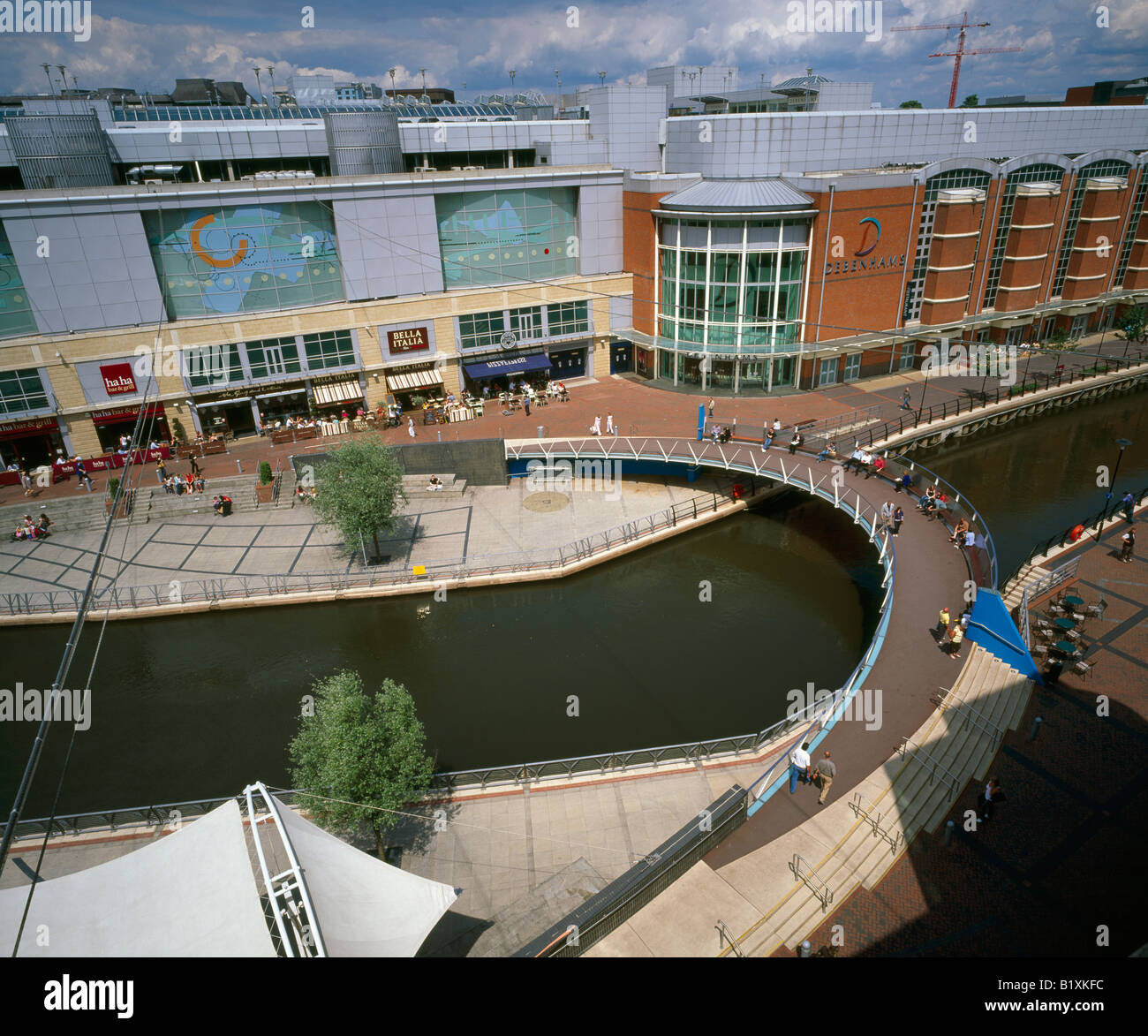 Das Oracle Einkaufszentrum. Reading, Berkshire, England, UK. Stockfoto