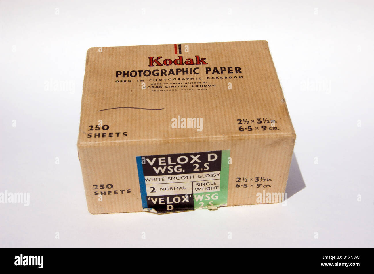 Kodak Fotopapier Box Stockfoto