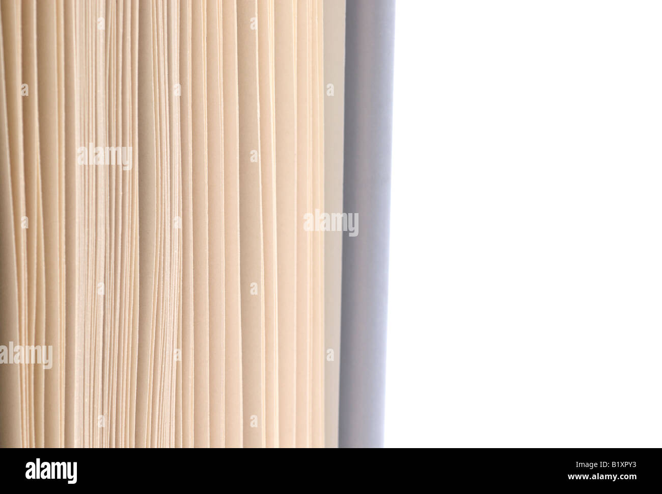 Nahaufnahme von den Seiten eines Buches 5/6 Stockfoto