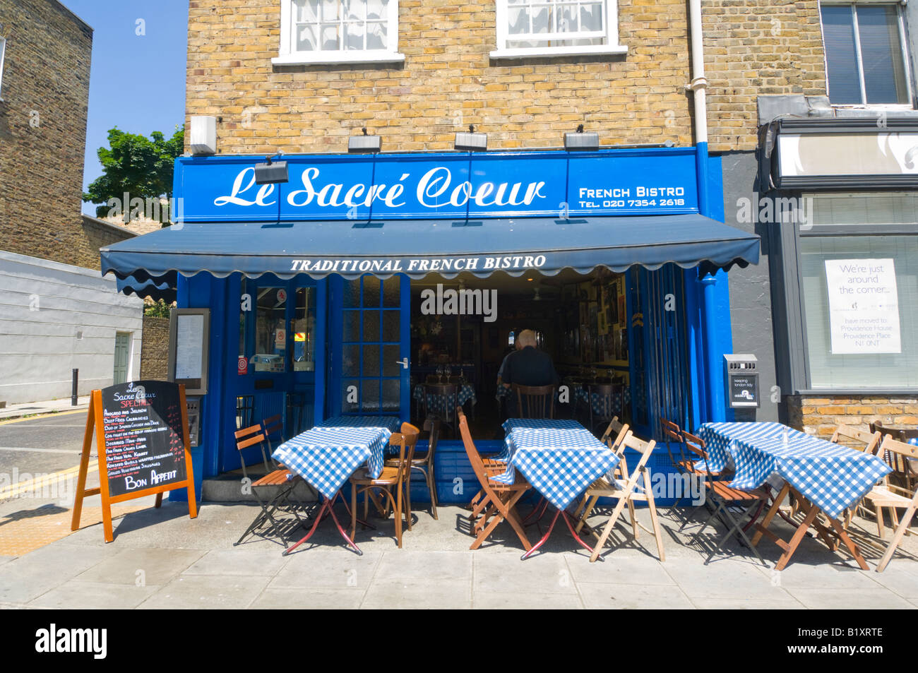 Das Restaurant Le Sacre Coeur Islington London Stockfoto