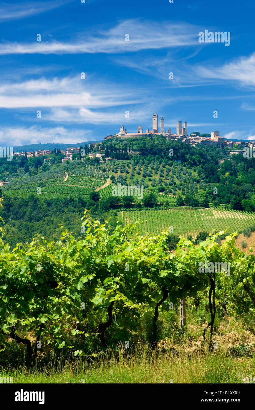 San Gimignano in der Toskana Stockfoto
