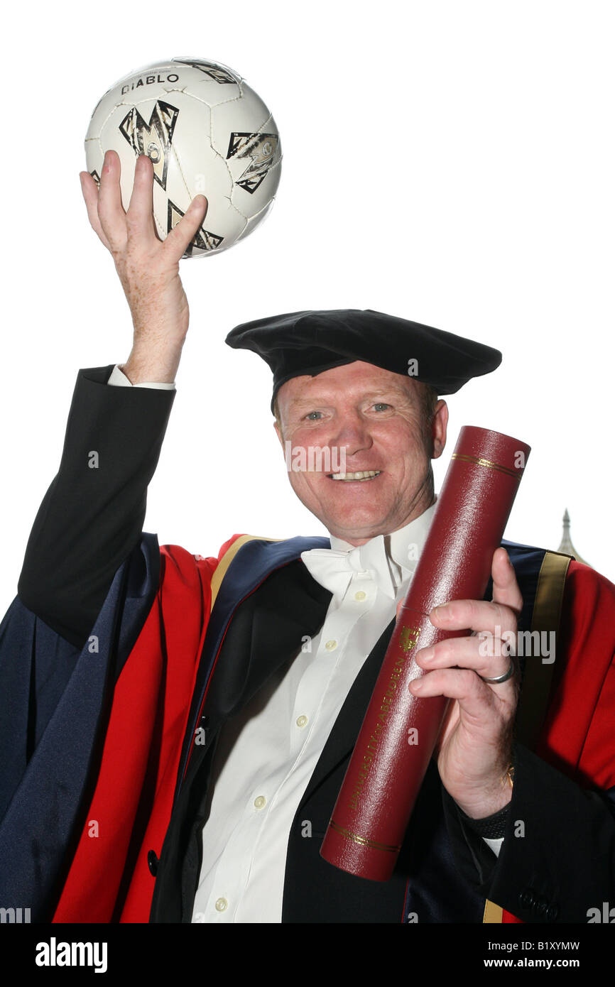 Ehemalige Rangers und Schottland Manager Alex Mcleish erhält die Ehrendoktorwürde der Doktor Honoris Causa an der Universität Aberdeen Stockfoto