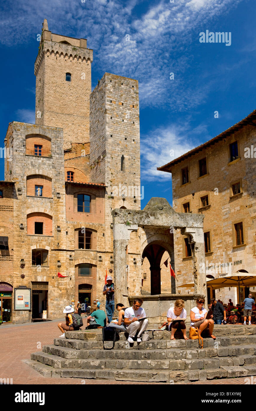 San Gimignano Dorf in der Toskana Stockfoto
