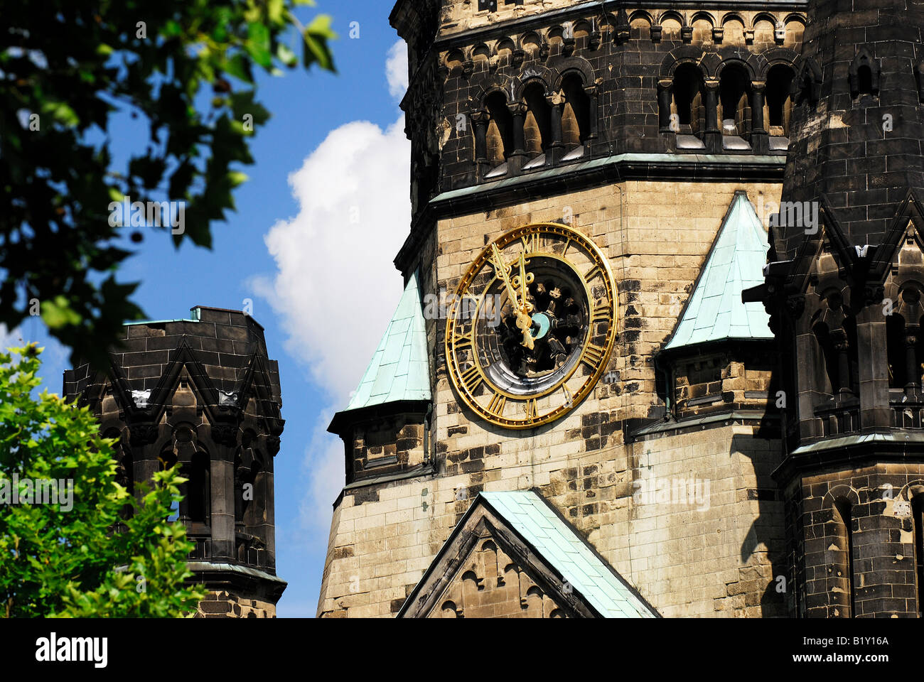 Kudamm und Kaiser-Wilhelm-Gedächtnis-Kirche in Berlin, Berlin Reise,Foto Kazimierz Jurewicz, Stockfoto