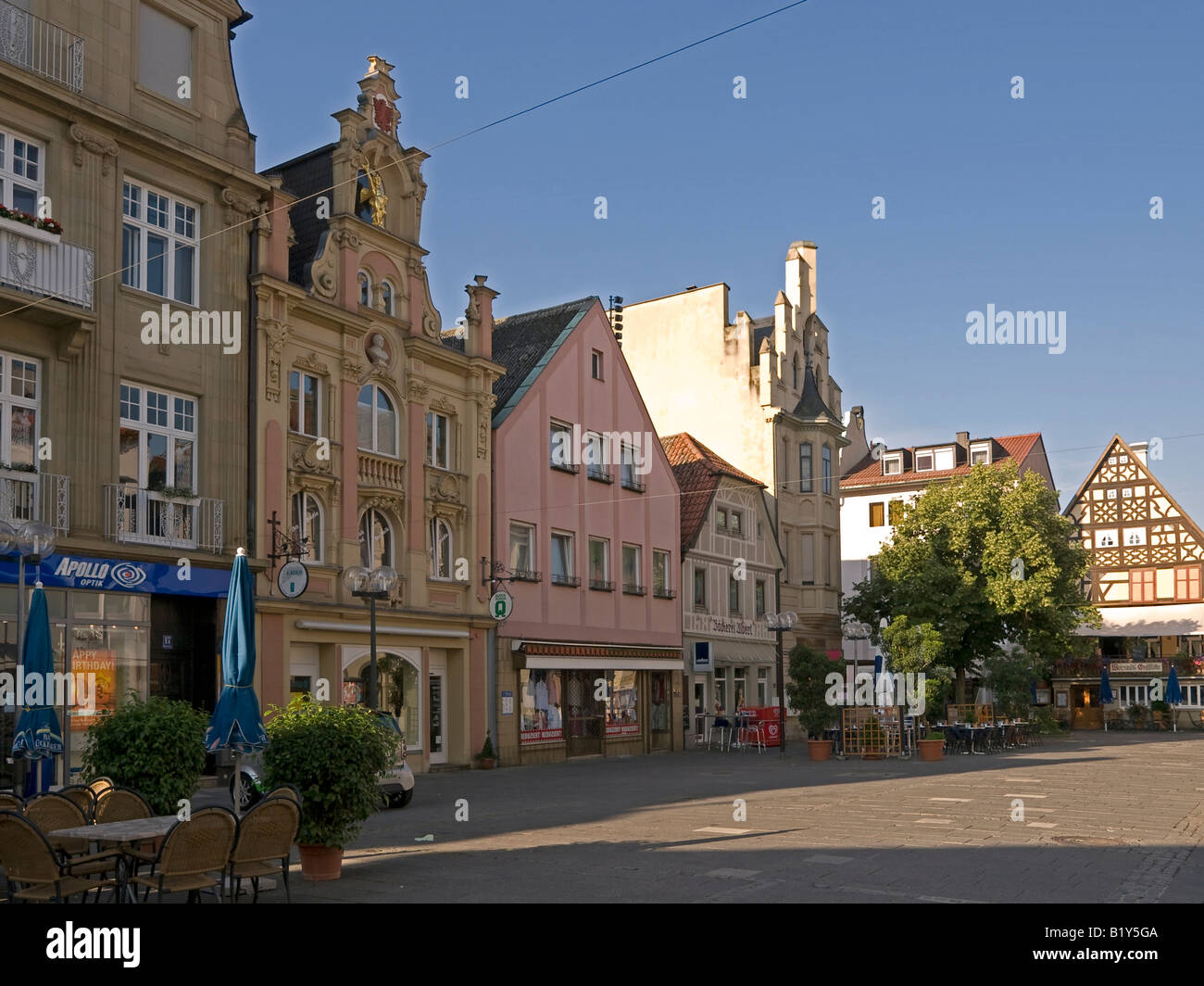 Marktplatz Marktplatz in Bad Kissingen Bayern Deutschland Stockfotografie Alamy