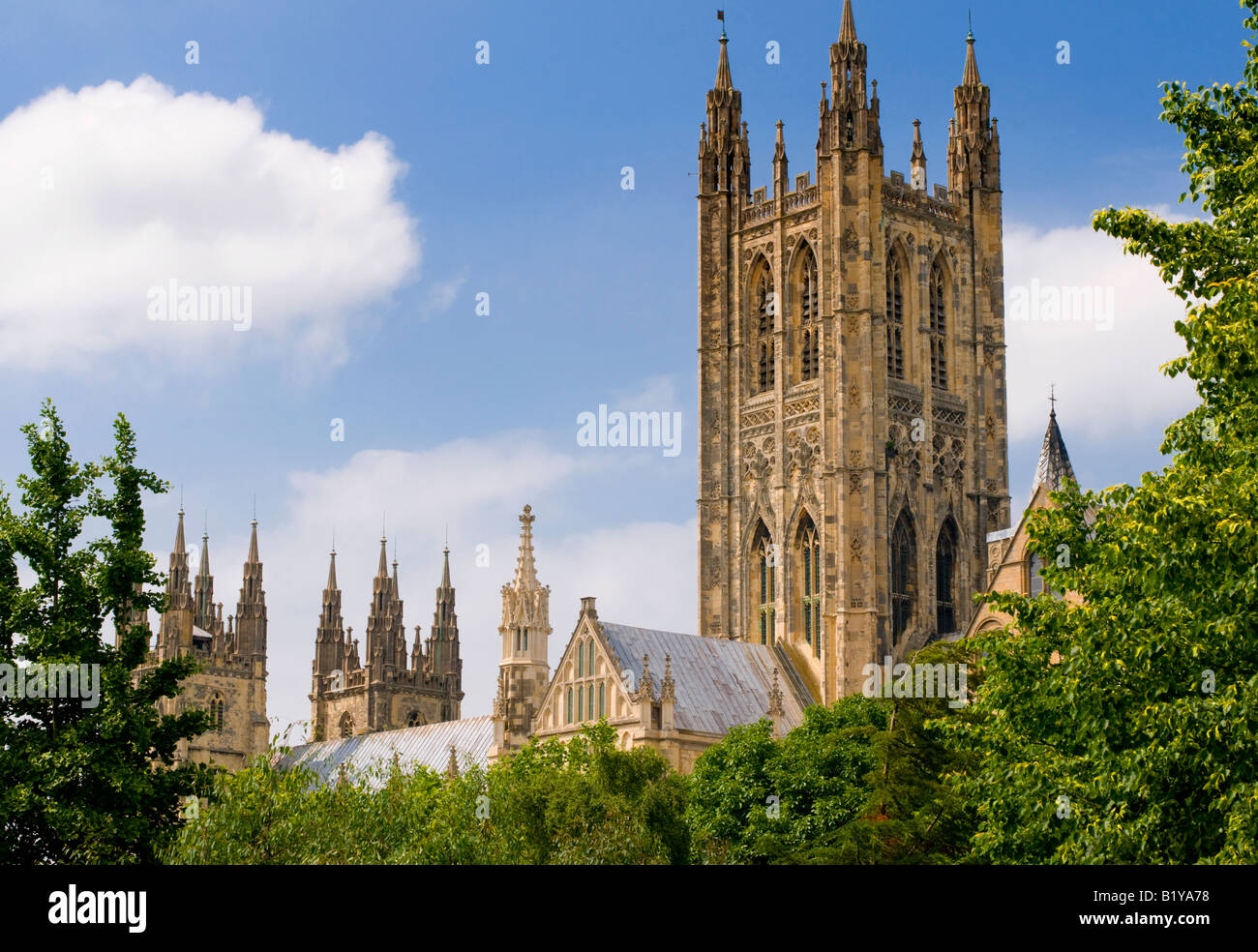 Canterbury Kathedrale, Kent, UK. Stockfoto