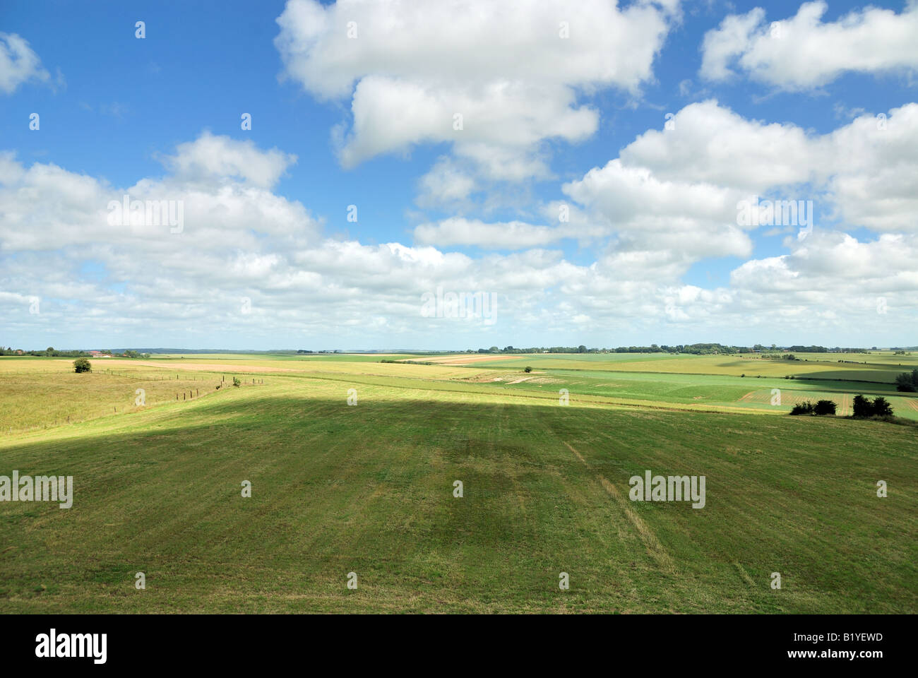 Ort der Schlacht von Crécy Stockfoto