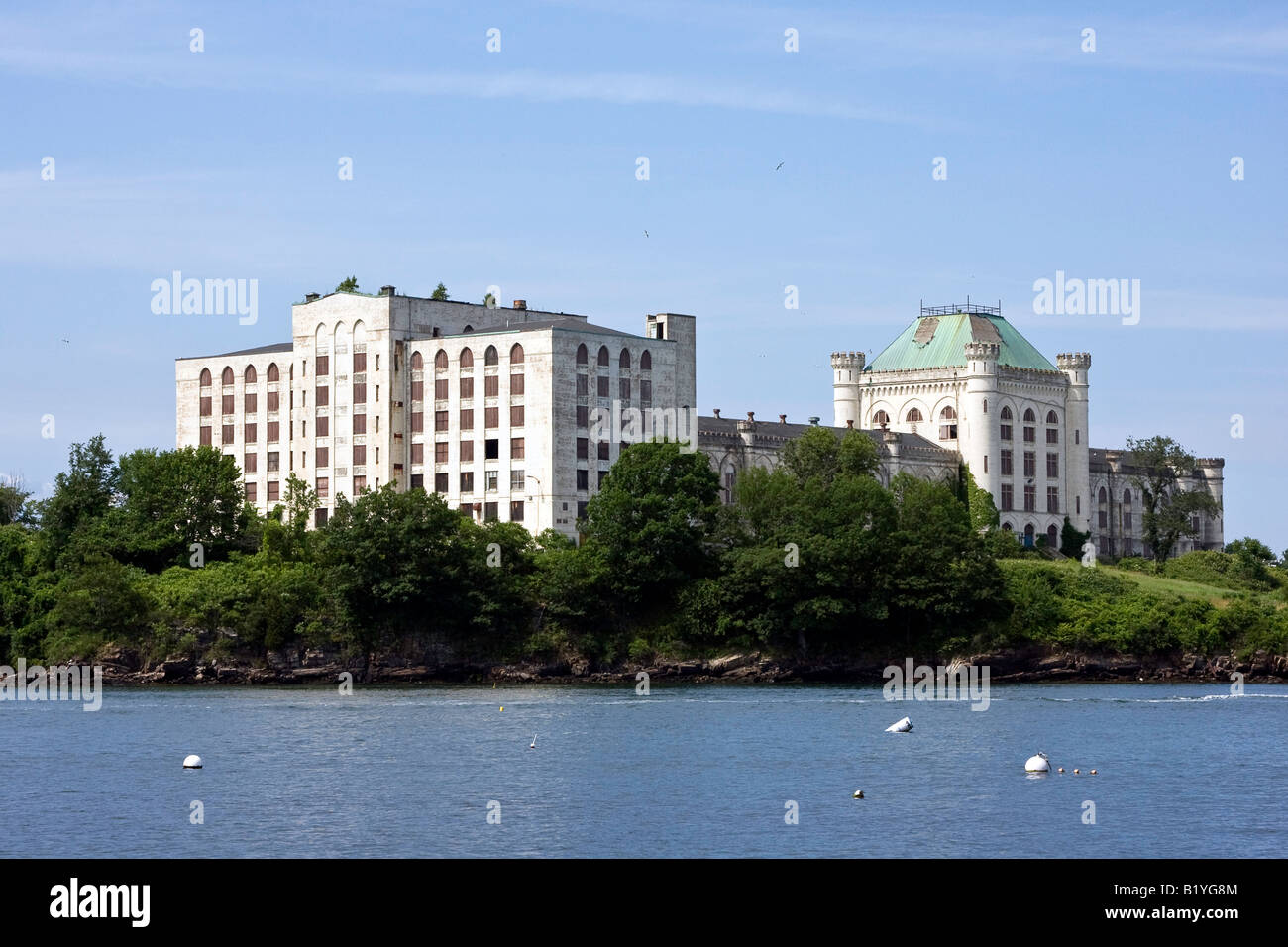 Ehemaliges Gefängnis, Portsmouth Naval Shipyard, Kittery Maine Stockfoto