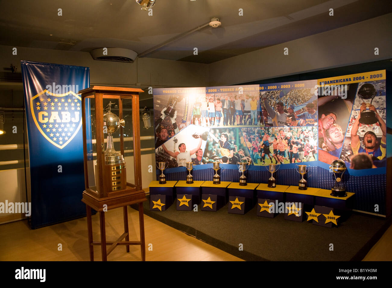 Bombonera Museum, Boca Juniors, La Boca, Argentinien Stockfoto