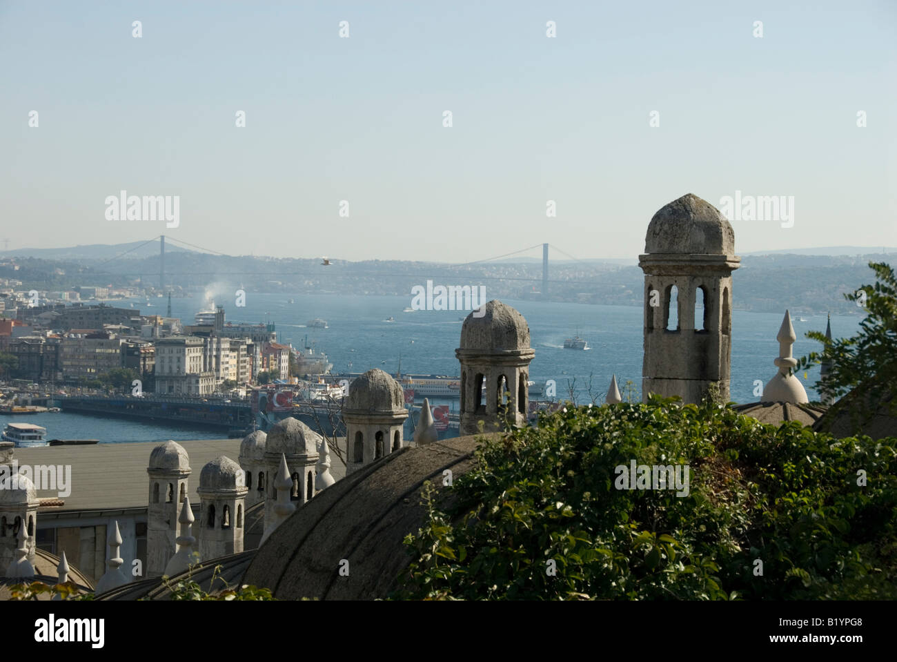 Istanbul Ansichten von der Süleymaniye-moschee, das Goldene Horn, Konstantinopel, Istanbul, Türkei Stockfoto