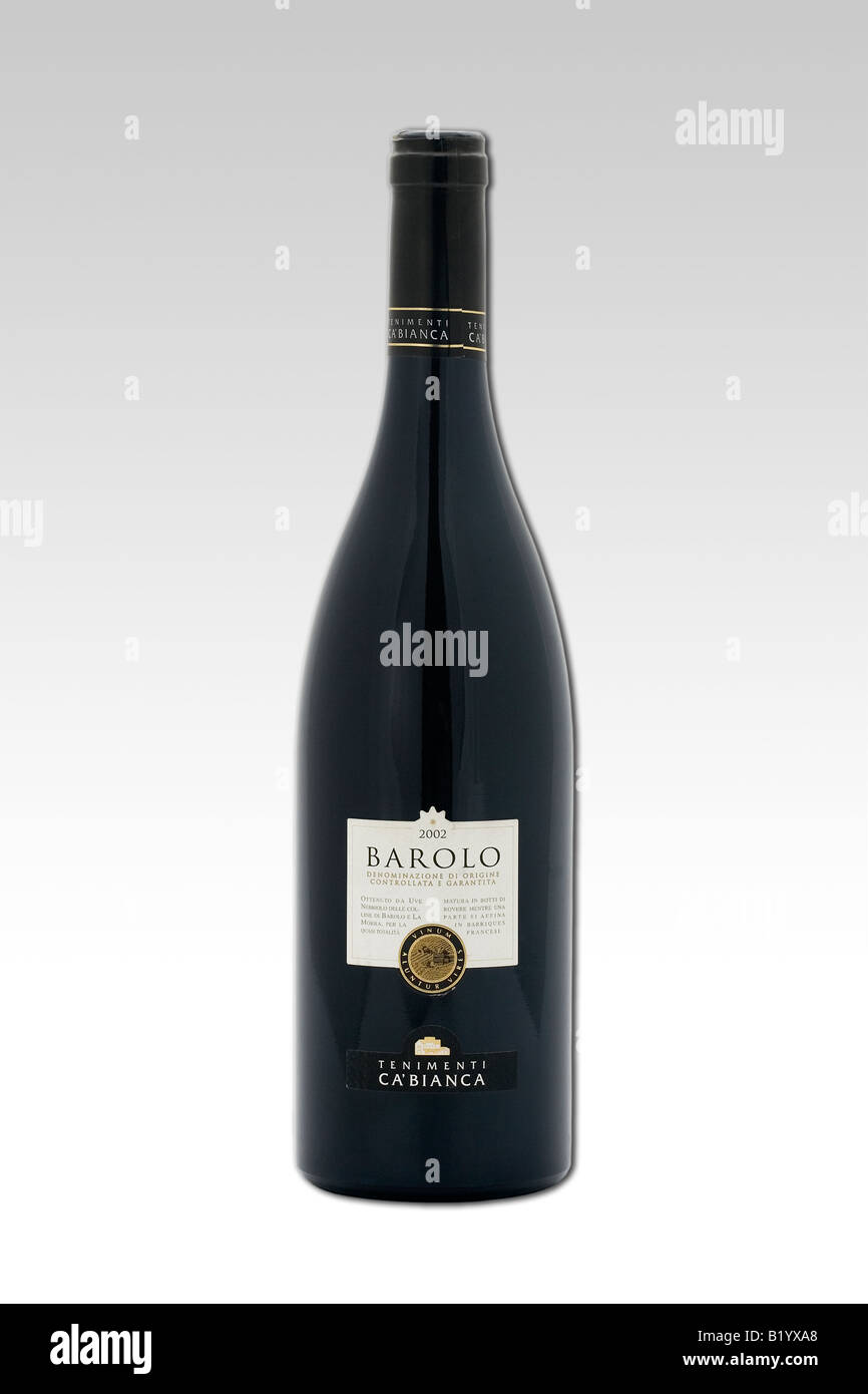 Barolo Wein Tenimenti ca Bianca Stockfoto