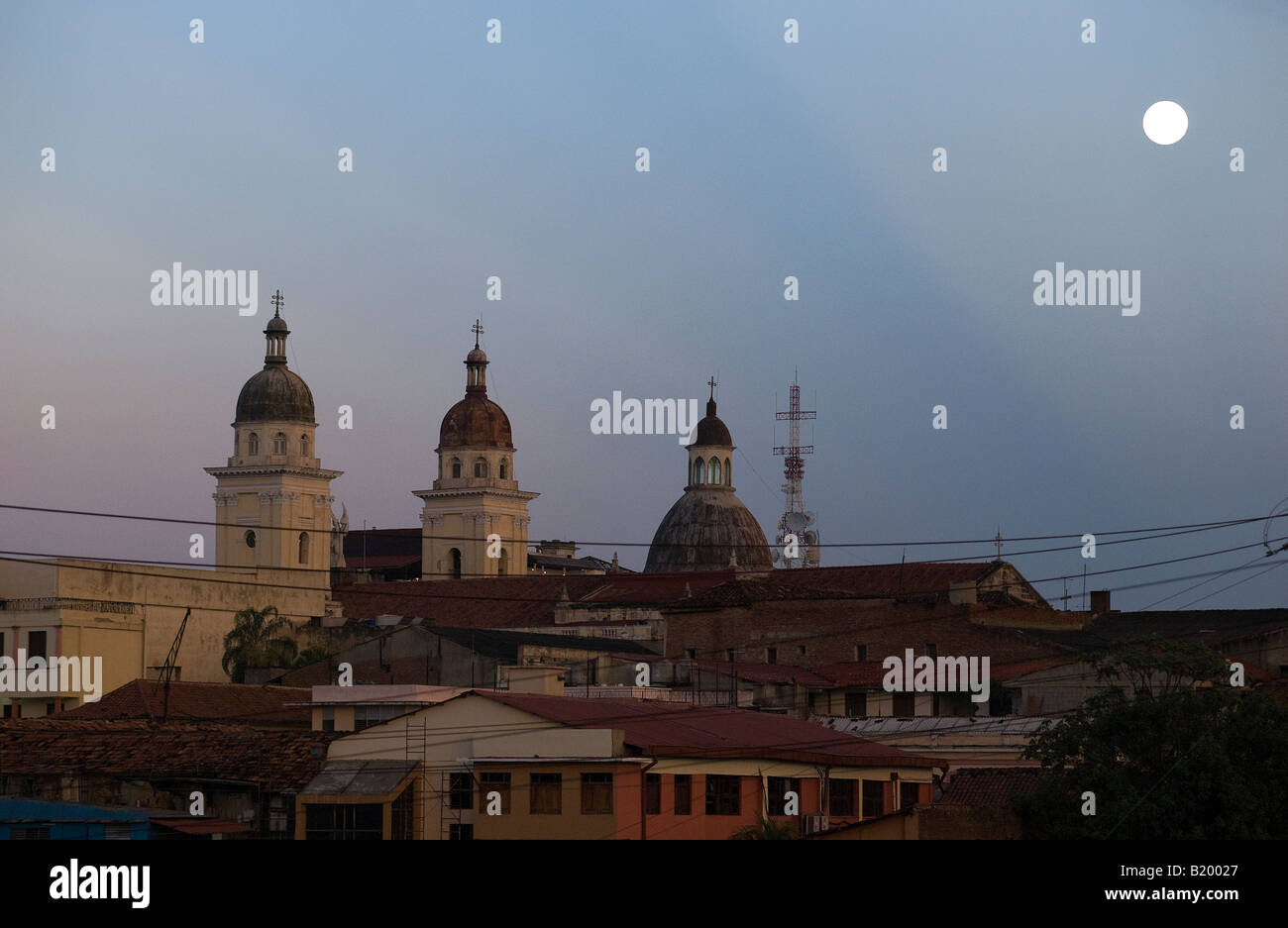 Zwielicht in Santiago De Cuba Stockfoto