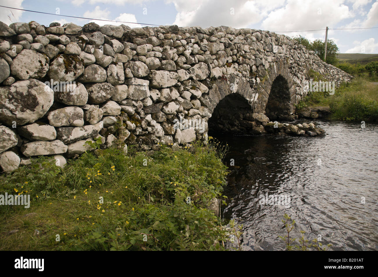 Brücke an Maam, Connemara, County Galway, im Film 1952 "The Quiet Man" verwendet Stockfoto