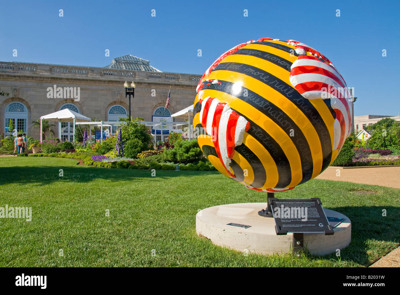 Gebäude der United States Botanic Gardens Washington DC // Gebäude der United States Botanic Gardens, Washington DC Stockfoto