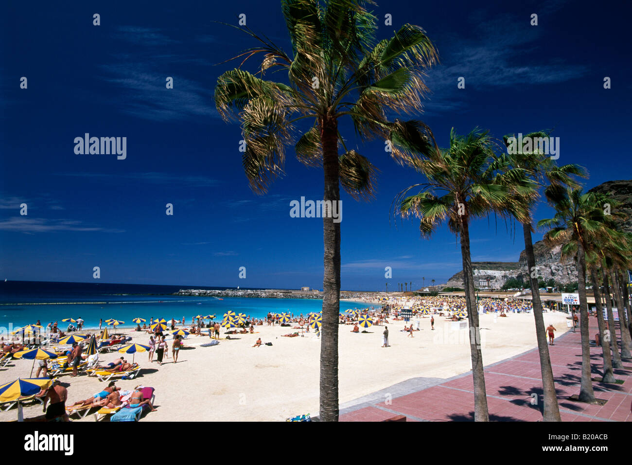 Playa Amadores in Puerto Rico Gran Canaria Kanaren Spanien Stockfoto