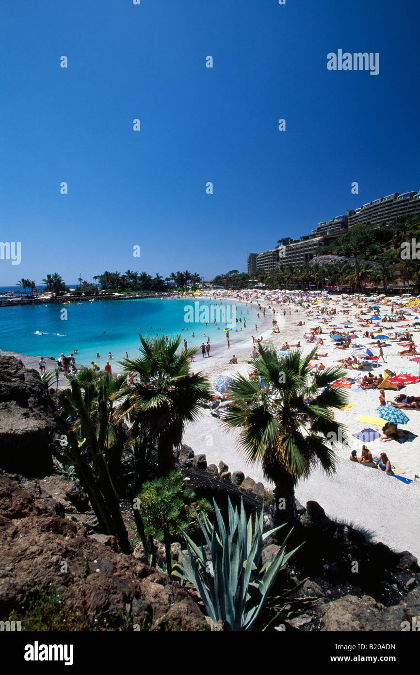 Anfi Beach in Arguineguin Gran Canaria Kanaren Spanien Stockfoto