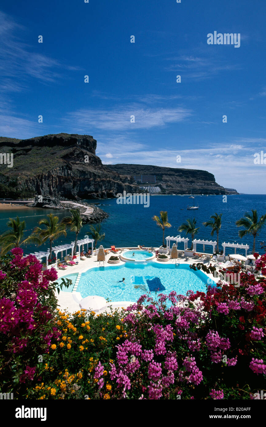 Club de Mar in Puerto Mogan Gran Canaria Kanaren Spanien Stockfoto