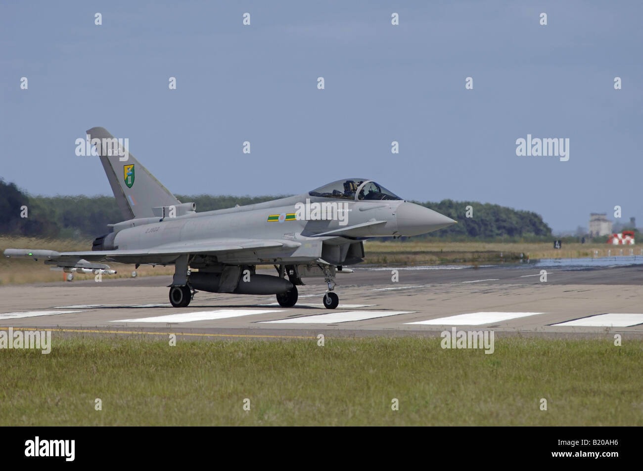UK - Air Force Eurofighter EF 2000 Typhoon F2 ZJ922/QO-C 3 Squadron RAF Coningsby England Stockfoto
