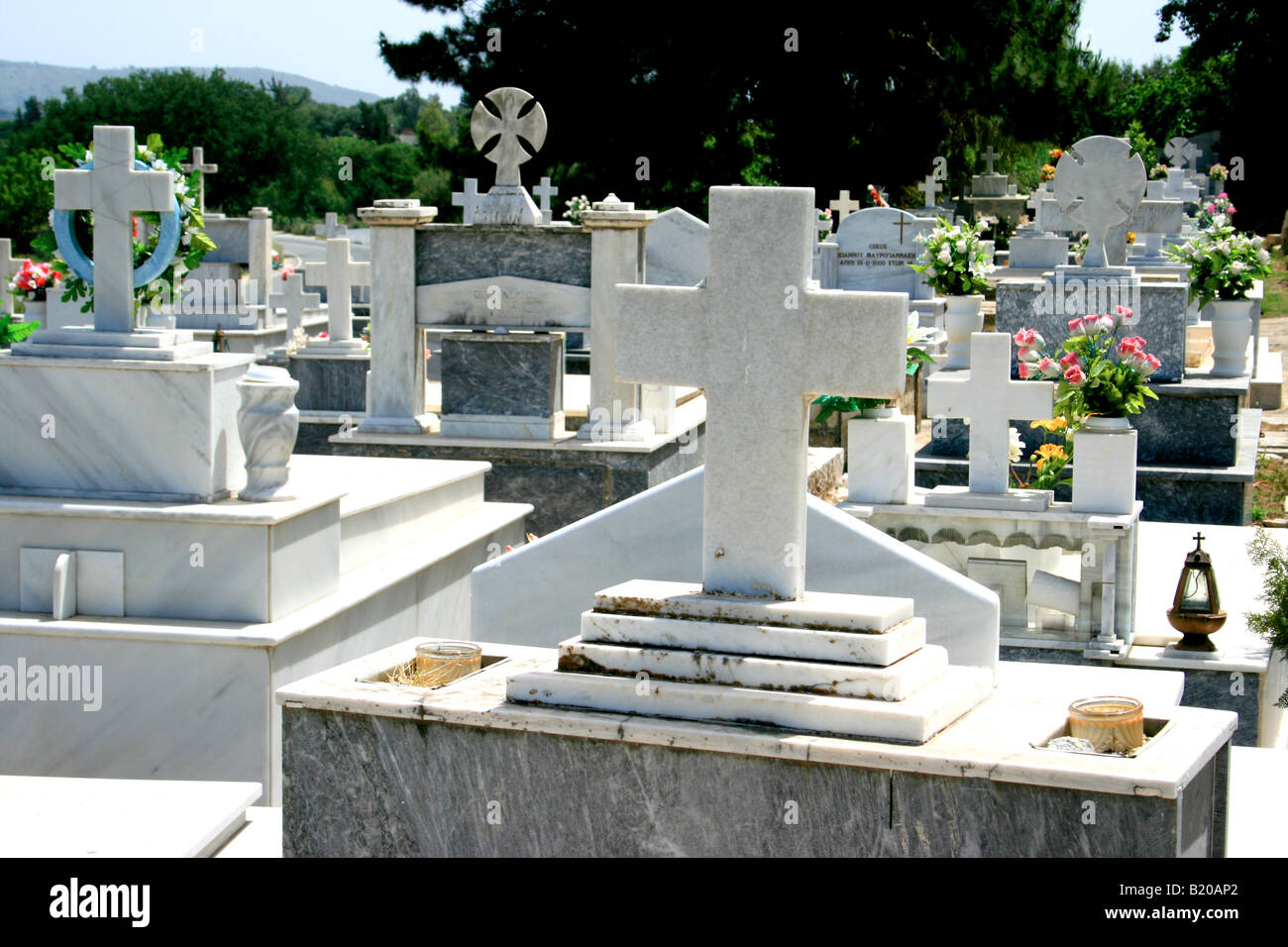 Crete-Friedhof Stockfoto